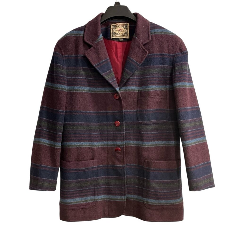 Express Multicolor Striped Blazer Jacket
